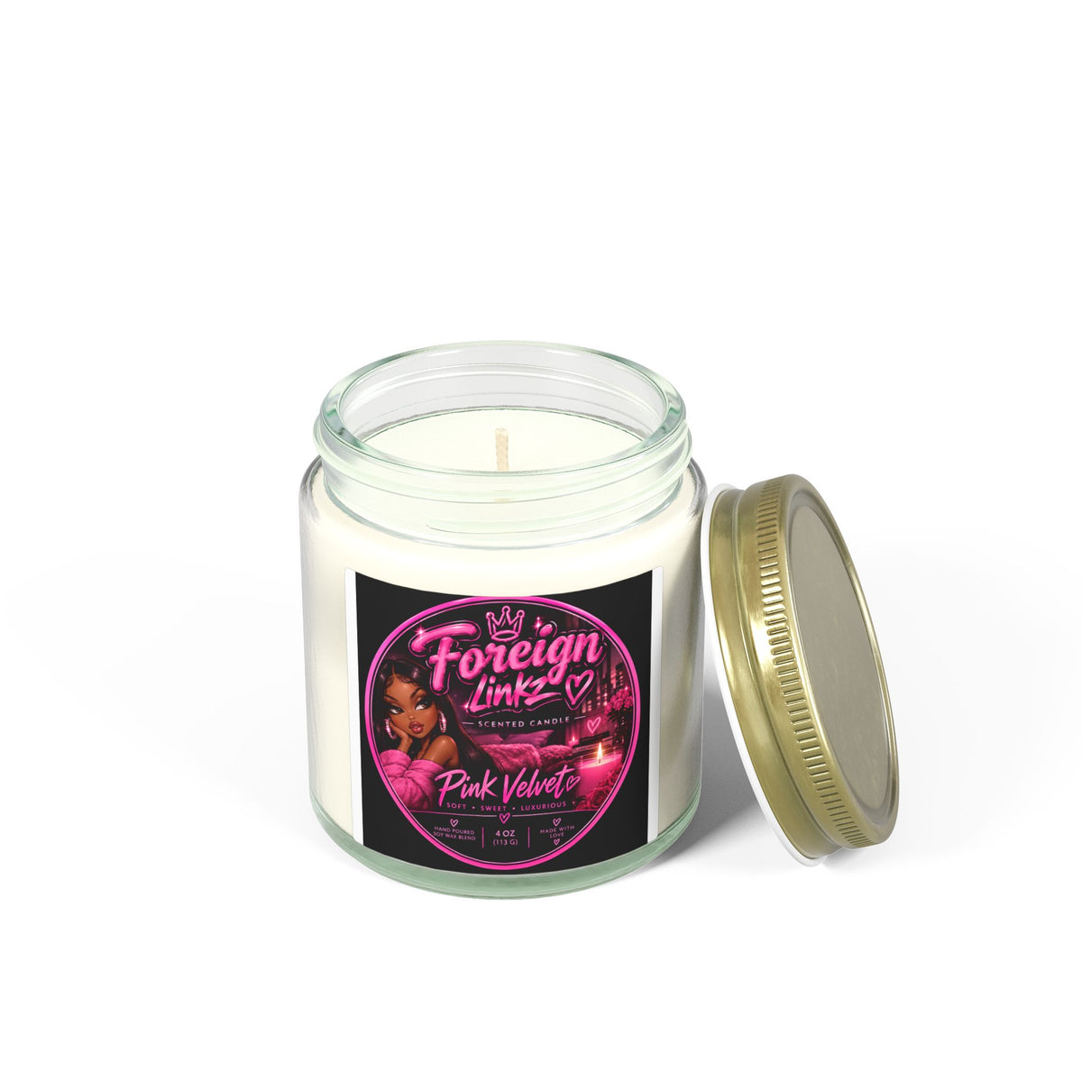 Pink Velvet Foreign Linkz Scented Candle