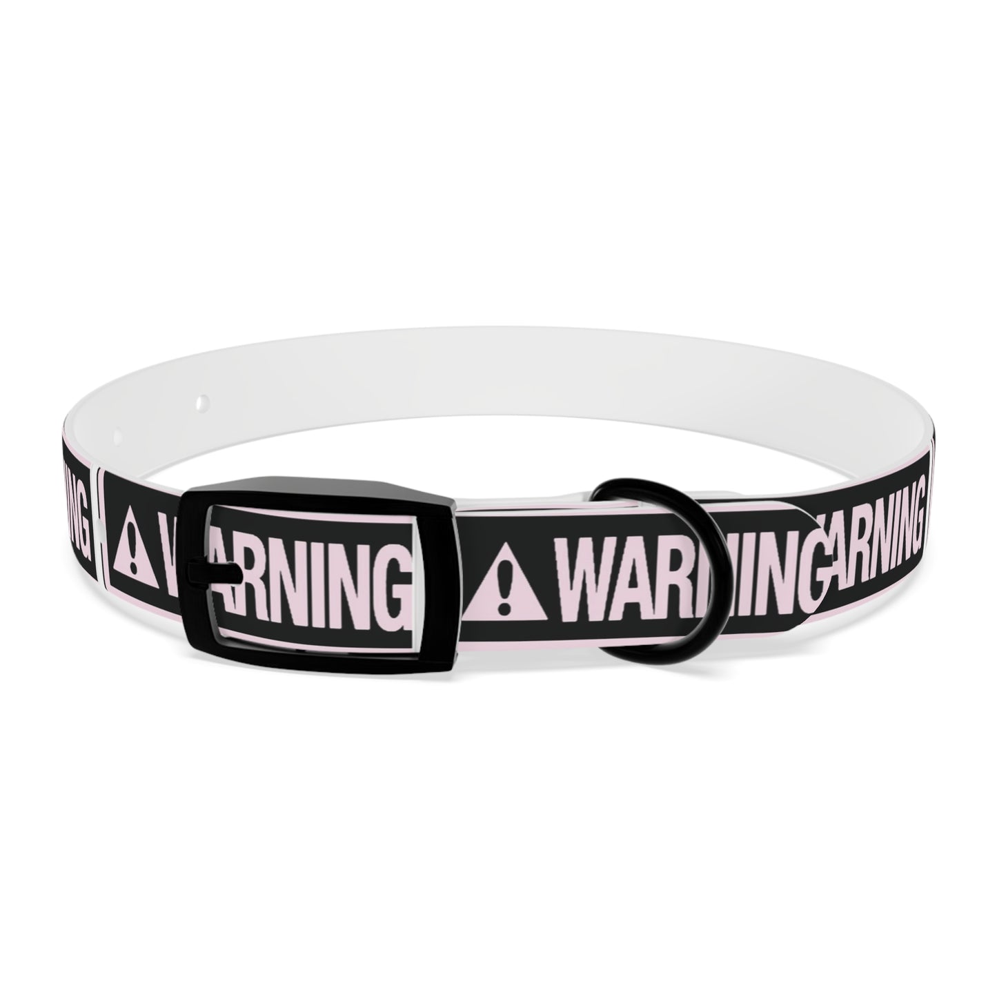 Warning Dog Collar - Stylish Pet Accessory, Dog Fashion, Personalized Gift, Pet Safety, Trendy Canine Gear
