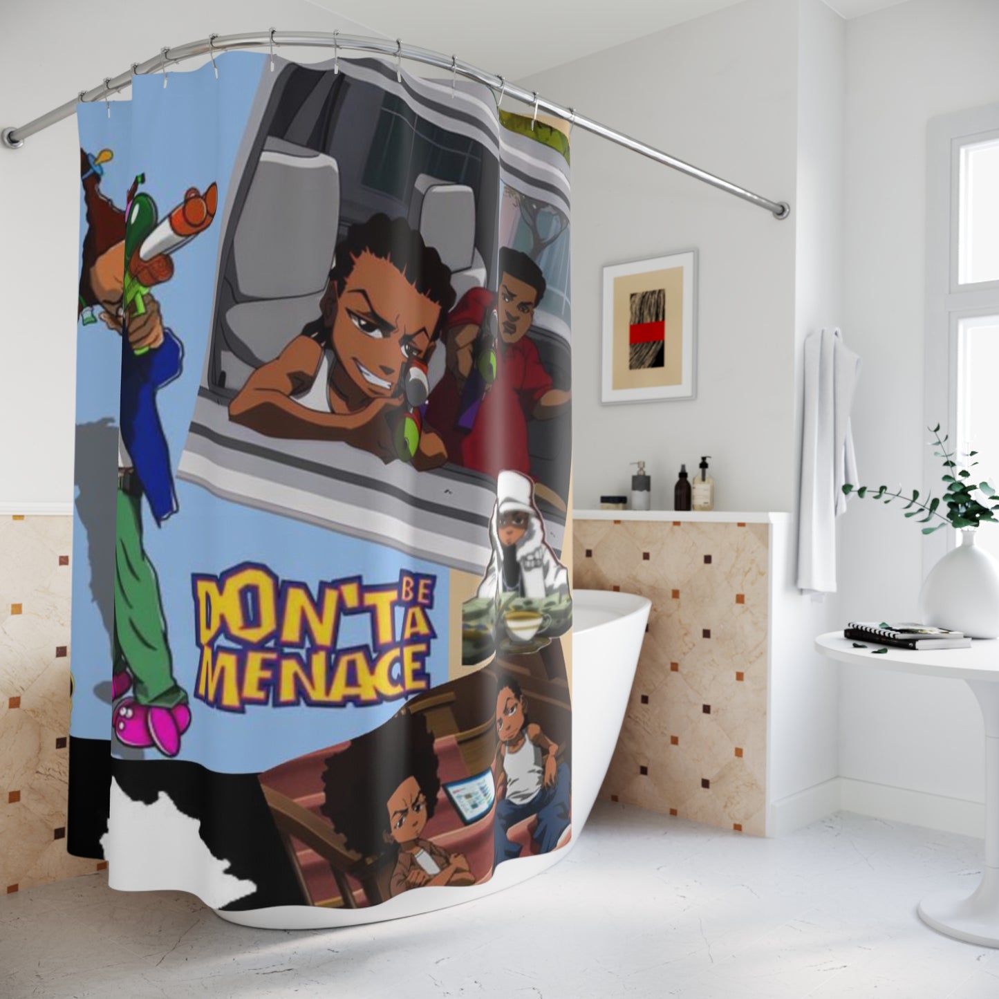 Get Naked Shower Curtain | Minimalist Bathroom Decor | Modern Chic