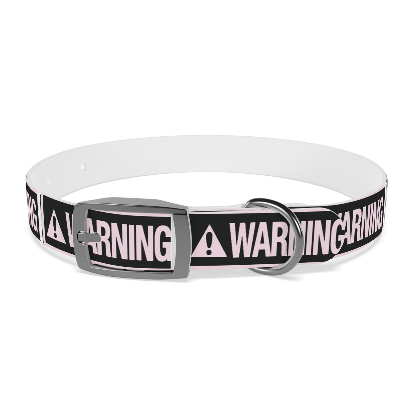 Warning Dog Collar - Stylish Pet Accessory, Dog Fashion, Personalized Gift, Pet Safety, Trendy Canine Gear