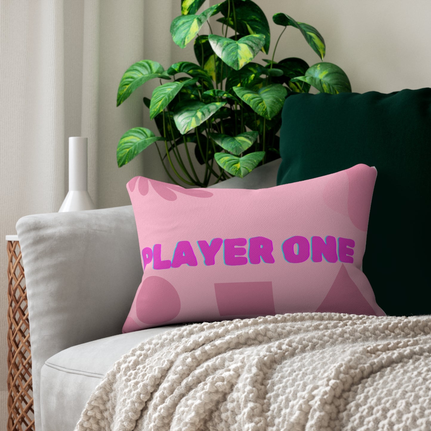 Spun Polyester Lumbar Pillow