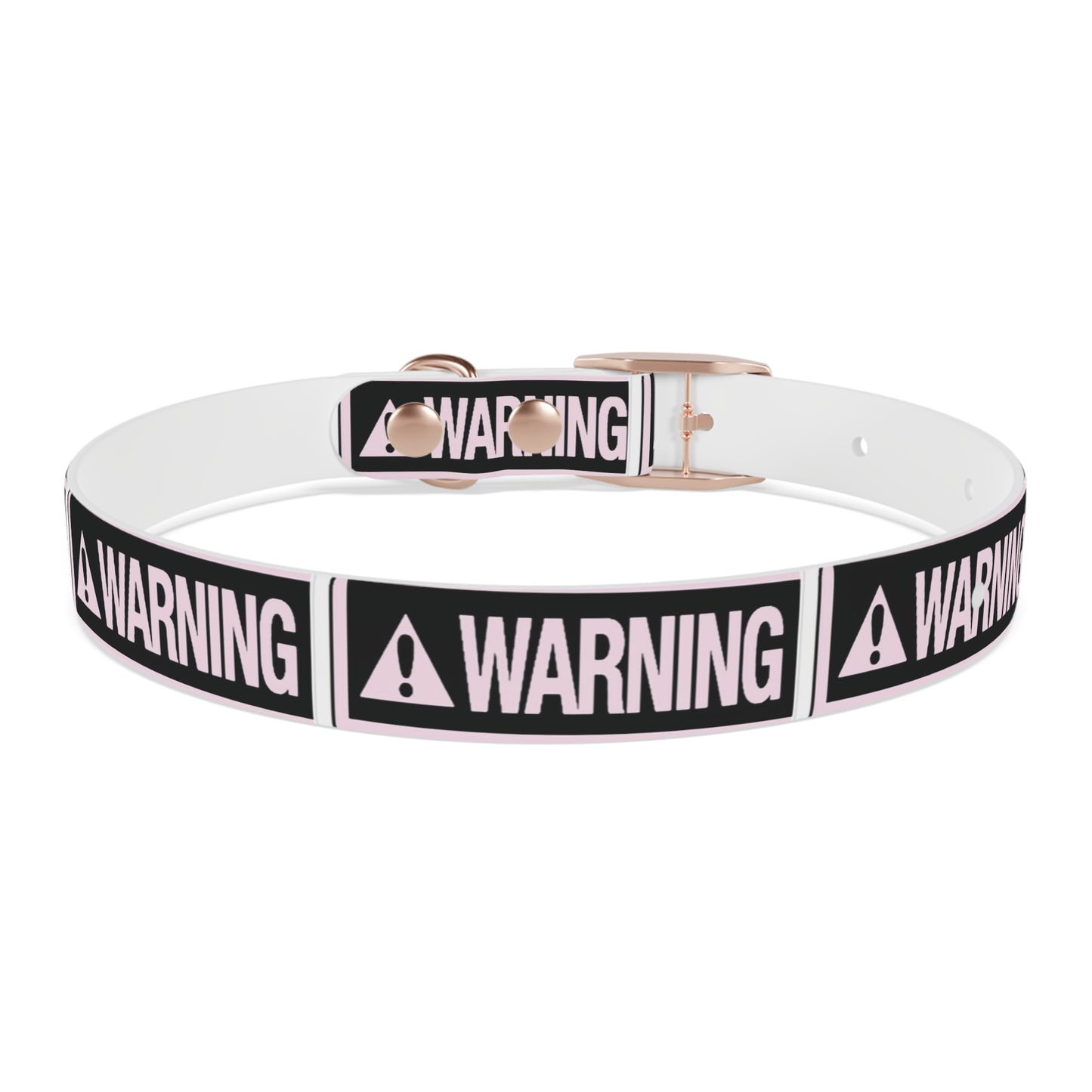Warning Dog Collar - Stylish Pet Accessory, Dog Fashion, Personalized Gift, Pet Safety, Trendy Canine Gear