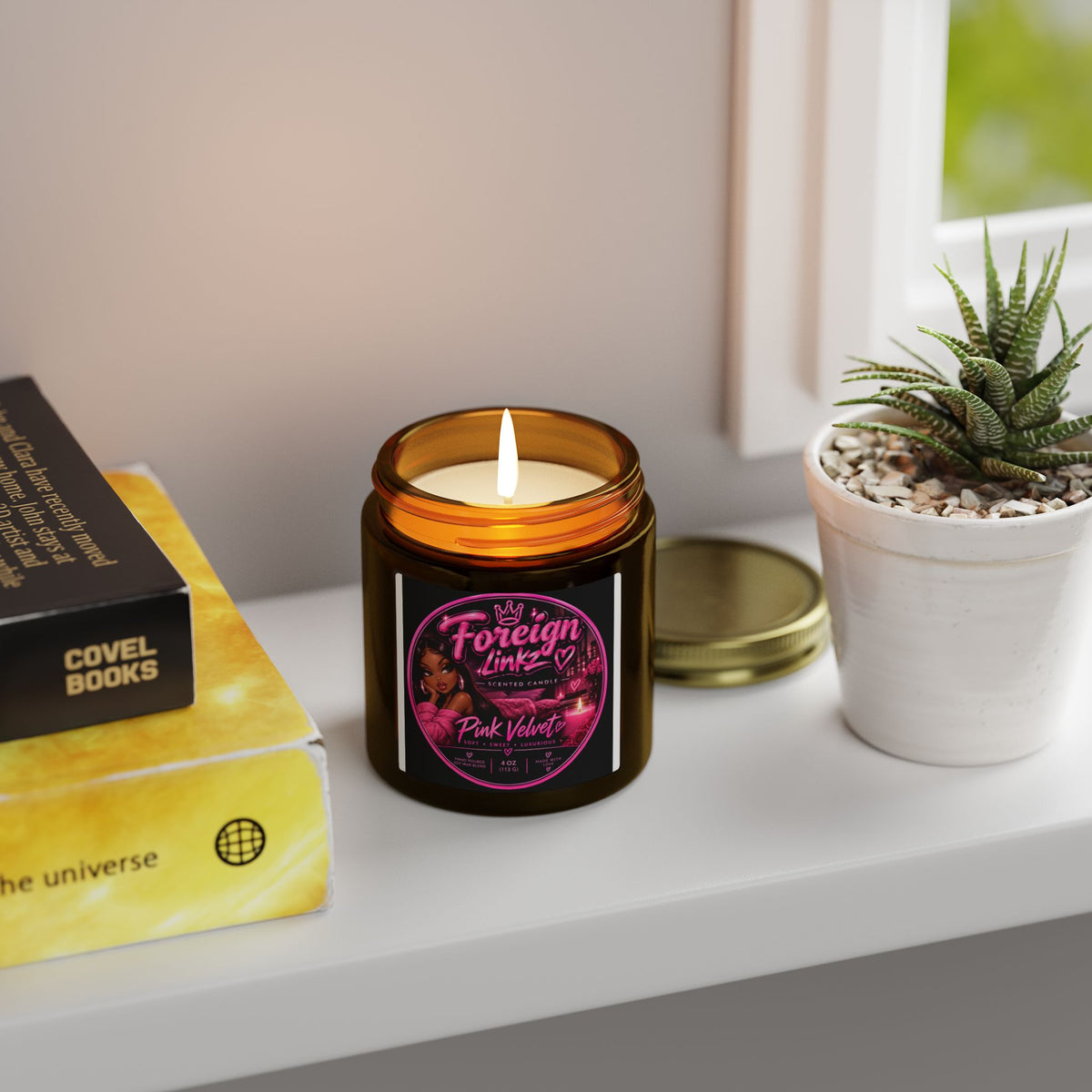 Pink Velvet Foreign Linkz Scented Candle