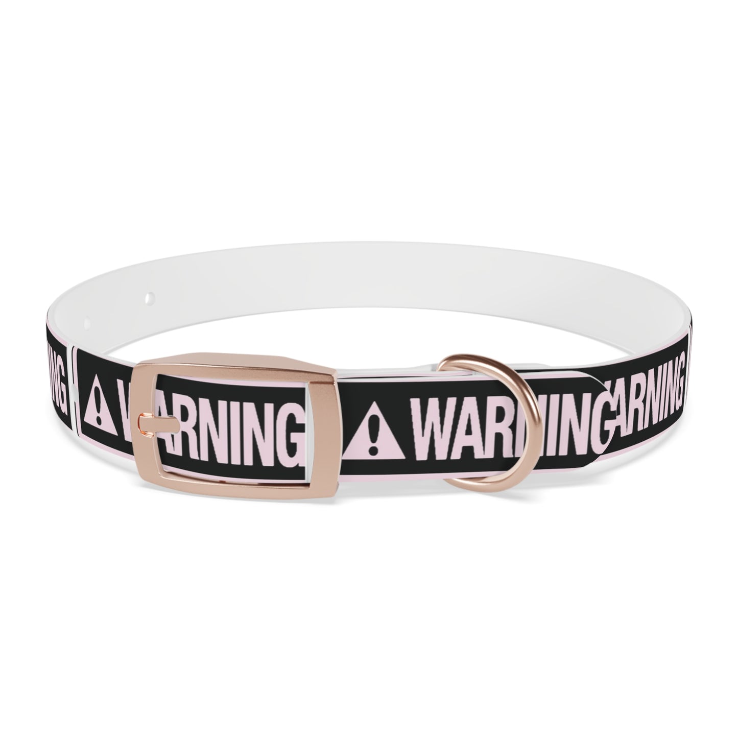 Warning Dog Collar - Stylish Pet Accessory, Dog Fashion, Personalized Gift, Pet Safety, Trendy Canine Gear