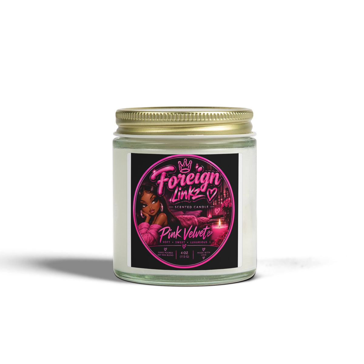 Pink Velvet Foreign Linkz Scented Candle