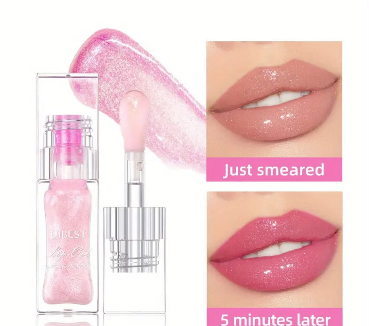 Color changing lip gloss